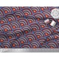 thumbnail image 2 of Soimoi Poly Georgette Fabric Scales Geometric Fabric Prints By Yard 52 Inch Wide, 2 of 3