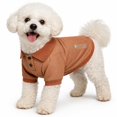thumbnail image 2 of Pet Life PLHL2TNLG Polo pour Chien Performance Extensible Flexible en Fourrure Active, Tan - Large, 2 of 5