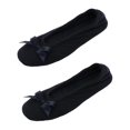 thumbnail image 1 of CTM® Pantoufle Ballerine en Éponge pour la Maison (Lot de 2) (pour Femmes), 1 of 4