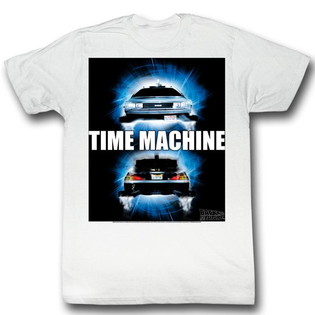 Back To The Future Movies Time Travel Adult Short Sleeve T Shirt