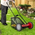 thumbnail image 4 of Ironmax Tondeuse Poussée de 16 Pouces avec 5 Lames, Récupérateur d'Herbe Amovible de 6,9 Gallons pour Jardin, Rouge, 4 of 9