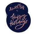 thumbnail image 1 of Inkdotpot Pack Of 50 Real Rose Gold Foil Paper Tags Happy Holiday Favor Hang Tags, 1 of 6