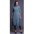 thumbnail image 3 of Bimba Printed Button Down Straight Tunic Dresses For Women Kurti XX-Large, 3 of 6