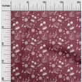 thumbnail image 2 of oneOone Rayon Maroon Fabric Beach Sewing Craft Projects Fabric Prints By Yard 56 Inch Wide, 2 of 4