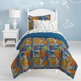 thumbnail image 2 of Dream Factory Dinosaur Blocks Ultra Soft Microfiber Boys Comforter Set Blue Twin, 2 of 5