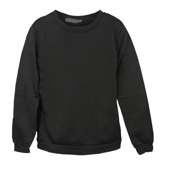 lionlar Chandail pour Homme en Molleton Uni Chandail à Enfiler Col Rond Noir G. un Chandail à Col Rond Noir Uni Fabriqué à Partir d'Un Mélange de Molleton Coton-Polyester avec un Intérieur Brossé pour la Douceur. Comprend un Col, des Poignets et un Ourlet Côtelés pour la Chaleur. Conception à Manches Longues Adaptée pour Superposer sous des Vestes Ou des Manteaux. Taille g avec une Longueur de 59 cm et une Poitrine de 94 cm.