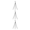thumbnail image 1 of relayinert 1/2/3/5 White Hanging Chain Set With Rattan For Metal Hanging Basket Replacement Chain 3 Leg Hanger Container Wide Application black Chain 40cm 3PCS, 1 of 6