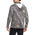 thumbnail image 4 of Chandail à Capuchon Rafraîchissant pour Hommes Unisexe à Imprimé Camouflage, Couvre-Visage et Protection Solaire UPF, Haut à Manches Longues Coupe Raglan avec Tissu Ultraléger Qui Évacue l'Humidité, Capuche Ajustable pour Aventures d'Été Style Décontracté Sportif, 4 of 9