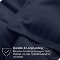 thumbnail image 4 of Bare Home Goose Down Alternative Comforter Set - 3 Piece Set - Oversized King, Midnight Blue, 4 of 7
