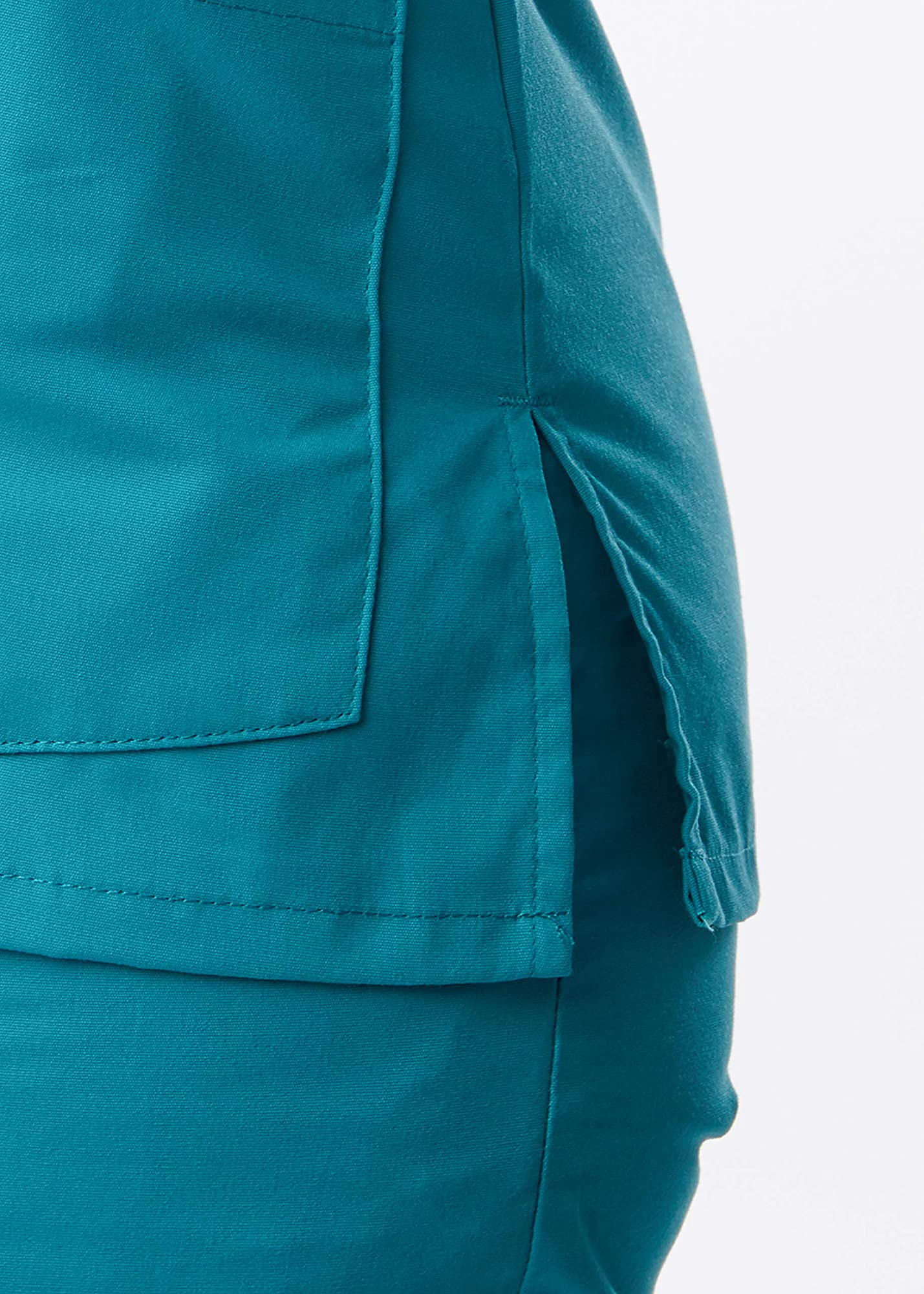 Landau Essentials Haut de Sarrau pour Femmes : 4 Poches, Coupe Classique Décontractée, Col en V Durable 8219