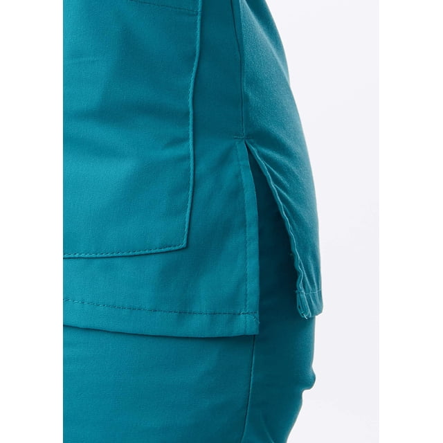 Landau Essentials Haut de Sarrau pour Femmes : 4 Poches, Coupe Classique Décontractée, Col en V Durable 8219