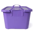 thumbnail image 4 of Life Story 55 Qt Stackable Storage Bin, Light Duty Lidded Container, Purple, 6 Pack, 4 of 8