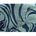 thumbnail image 5 of oneOone Georgette Viscose Teal Blue Fabric Abstracts Craft Projects Decor Fabric Printed By The Yard 42 Inch Wide, 5 of 5