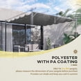 thumbnail image 4 of Outsunny Replacement Pergola Canopy Cover for 9.8' x 9.8' Pergola, Grey, 4 of 9