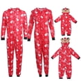 thumbnail image 2 of Ensemble de Pyjamas Assortis pour la Famille Combinaison de Nuit Sweat à Capuche Flocon de Neige, 2 of 6