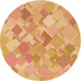 thumbnail image 1 of Ahgly Company Tapis de Zone Carré Lavable en Machine Jaune Orange, 3 Pieds Carré, 1 of 7