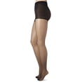 thumbnail image 2 of Hanes Womens Silk Reflections Silky Sheer Control Top Reinforced Toe 6-Pack, EF, 2 of 3
