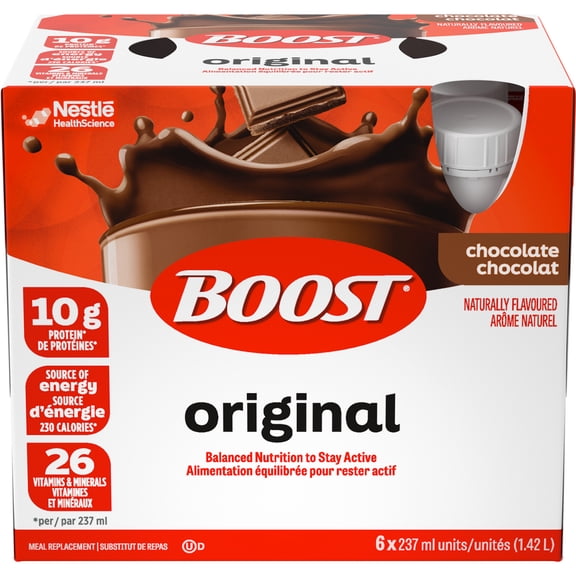 BOOST Substitut de Repas Liquide Original Chocolat