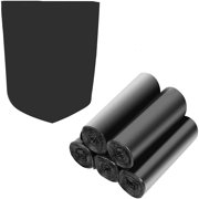 HLONK Best Gift! Small Trash Bags  Magesh 4 Gallon Trash Bag/ Small Garbage Bags  Strong Wastebasket Liners for Bathroom Bedroom Office Trash Can  Clear 100 Counts