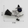 thumbnail image 3 of Brooch Decoration Fashion Stylish Cartoon Witch Rhinestone Brooch Shirt Pin Lapel Pin for Halloween, 3 of 10