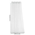thumbnail image 3 of Aufmer 5 Pcs Waterproof Outdoor Window Screen Curtain, Transparent Polyester Shade for Terrace/Pavilion, 83.85x51.96in with Metal Hanging System(White), 3 of 6