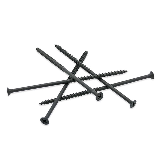 Qualihome 10 coarse Thread Sharp Point Drywall Screw with Phillips Drive 2 Bugle Head, 1 LbPound, Black, Ideal Screw For Drywall Sheetrock, Wood and More (5 Inch)