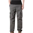 thumbnail image 1 of cllios 2024 Liquidation Pantalon Cargo pour Homme Coupe Décontractée Pantalon à Multiples Poches Pantalon de Travail Militaire Pantalon Classique de Randonnée Cargo, 1 of 3