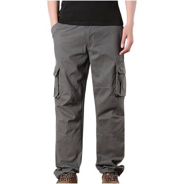 cllios Sales Today Clearance Men's Cargo Pants Relaxed Fit Multi Pockets Pants Work Military Trousers Classic Hiking Cargo Pants