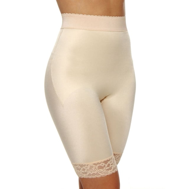 Short de Vélo à Jambe Longue Taille Haute Gainant Léger pour Femmes Rago 518 (Beige 6X)