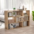 thumbnail image 2 of Costway 6-Open Shelf Bookshelf Storage Display Stand Corner Bookcase Home Office, 2 of 10