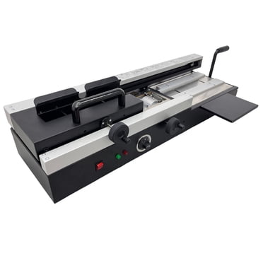 INTBUYING Manual Hot Glue Binder Desktop Binding Machine Document Book Binding Machine 110V