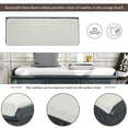 thumbnail image 3 of Entryway Bench, Shoe Bench with Hidden Storage, Shoe Storage Bench with 3 Drawers and 3 Rattan Baskets, Storage Shelf with Seat Cushion for Living Room, Entryway, Wood, Navy (42 inch), 3 of 10