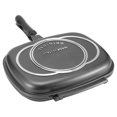 thumbnail image 1 of Kitchen Supplies,Grill Pan Frying Double Grill Pan Double Side Pan Compact and Lightweight, 1 of 8