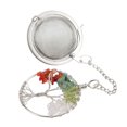 thumbnail image 4 of Tea Infuser,Natural Gem Tea Filter 304 Stainless Steel Tea Maker  Jade Tea Leak For Tea Flavoring Herbal Spices Seasonings, 4 of 8