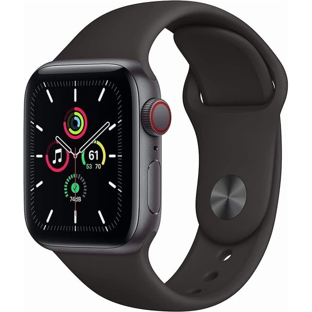 Refurbished Apple Watch SE (2020) 1st Gen 44mm A2354 (GPS + Cellular) Space Gray (Grade A+)