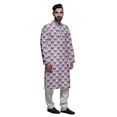 thumbnail image 2 of Atasi Designer Kurta Pajama For Men Printed Straight Kurta Set Summer Clothing, 2 of 5
