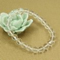 thumbnail image 3 of Bracelet Extensible Unisexe en Perles Rondes de 8 mm en Quartz Clair Facetté Naturel, 3 of 5
