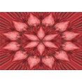 thumbnail image 1 of Ahgly Company Tapis Rectangulaire Rouge Lavable en Machine, 2 Pieds x 5 Pieds, 1 of 7