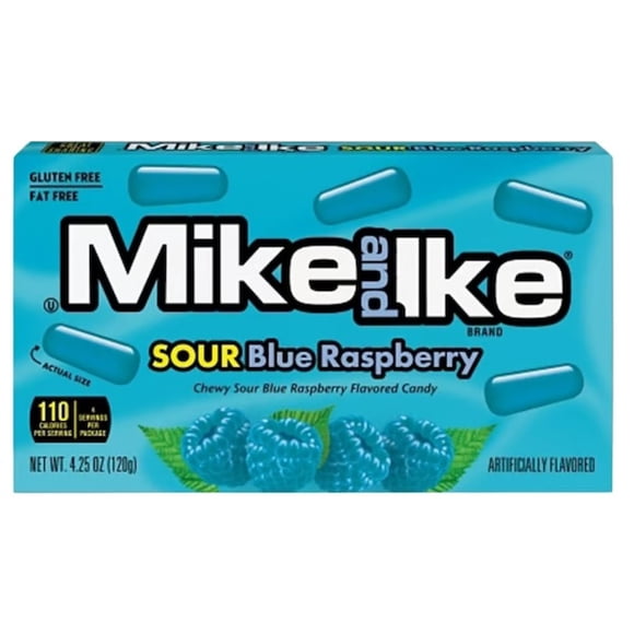 Mike and Ike Sour Blue Raspberry Theatre Box 120g