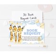 thumbnail image 3 of Inkdotpot 30Giraffe Jungle Animals Baby Shower Book Request Cards Bring A Book Instead Of A Card Baby Shower Invitations Inserts Games, 3 of 6