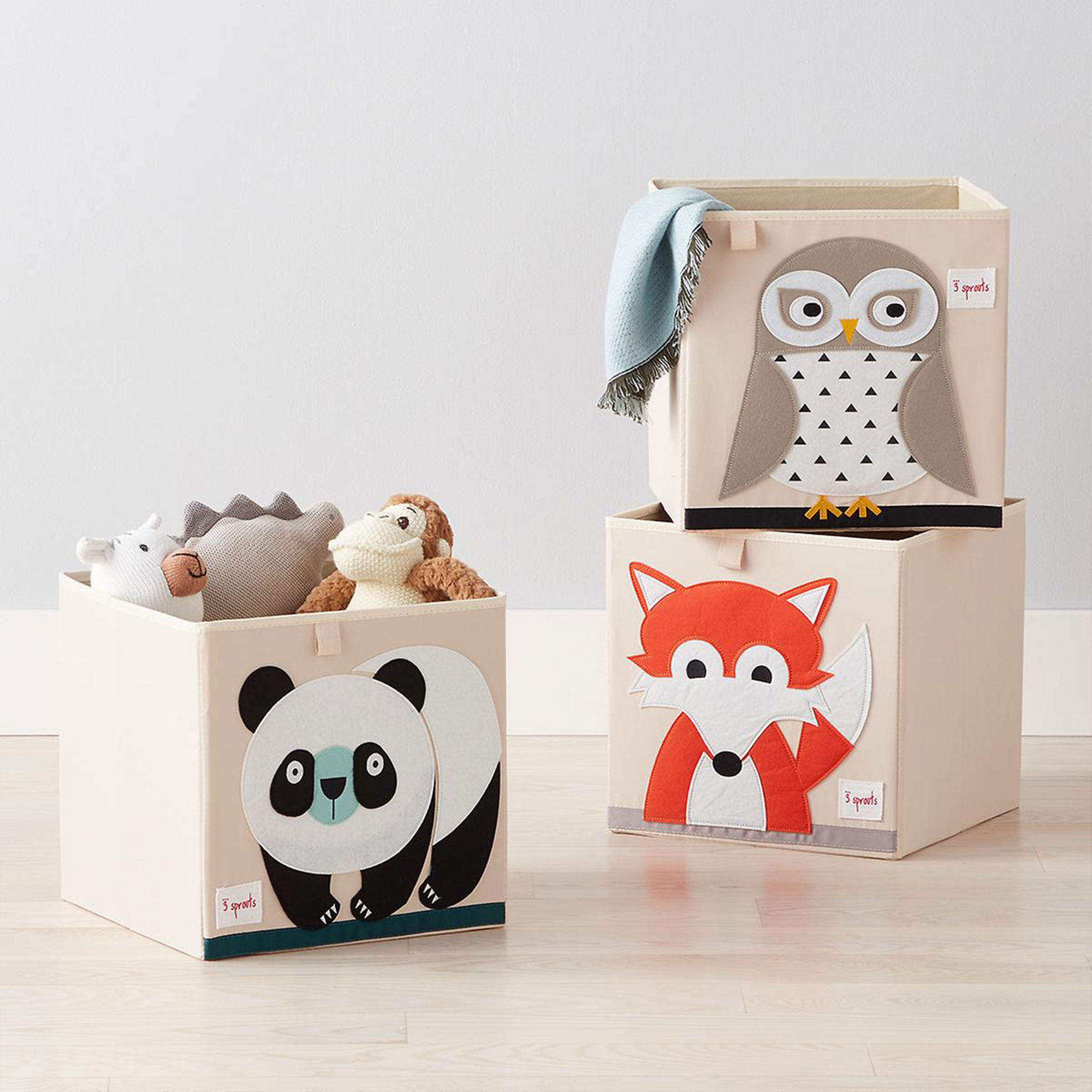 3 Sprouts Owl Baby Toy Storage Box