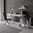 thumbnail image 2 of JV Home Papillon Collection White 55 inch Office Desk Long Home Office Table for Study ,Work, Laptop, Writing Table, Workstation, 2 of 6