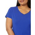 thumbnail image 4 of Deep Royal T-Shirt Col en V pour Femmes X-Temp - Taille 3TG, 4 of 6