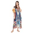 thumbnail image 1 of Oussum Caftan pour Femmes Robe Été Ample Décontractée Grande Taille Robe de Soirée Imprimée Caftan Long pour Dames Robes Élégantes en Ligne, 1 of 4