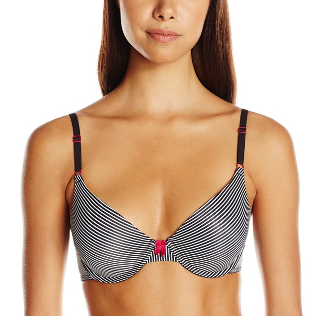 Maidenform Soutien-Gorge T-Shirt Ajusté One Fab Fit pour Femmes, 36C, Imprimé Rayures Classiques