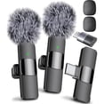 thumbnail image 1 of (Latest Model) - Professional Wireless Microphone for iPhone, iPad, Android, Lavalier Microphone for Video Recording - iPhone Mic Crystal Clear Recording with USB-C for Content Creators, 1 of 5