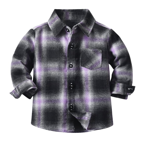 Baby Tops On Sale Toddler Kids Baby Boys Girl Fashion Cute Lattice Pattern Print Long Sleeve Casual Tops Shirt Toddler Sweaters Purples 2-3T