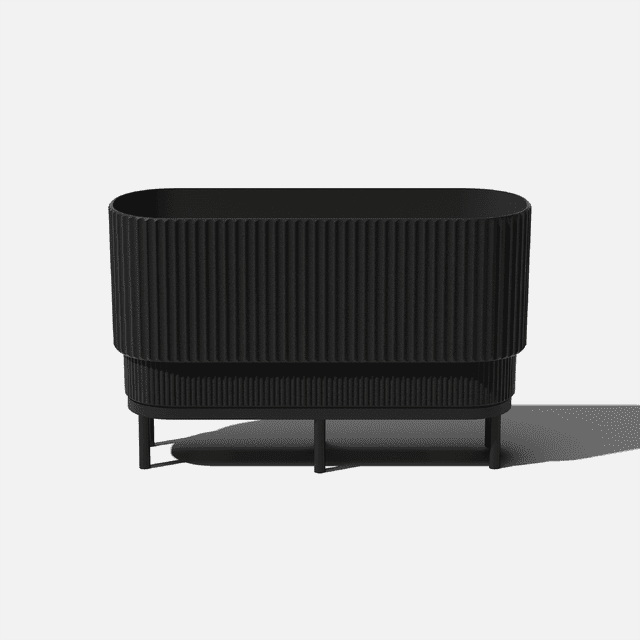 Veradek Demi Series Raised 30" Long Plastic-Stone Planter