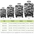 thumbnail image 2 of Travel Luggage Cover Suitcase Protector Fits 18-32 Inch Luggage Wheel Covers Patterned Travel Related Items Flower Luggage Protector Elastic Luggage Anti-scratch Suitcase Cover S, 2 of 5