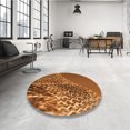 thumbnail image 4 of Ahgly Company Tapis d'Intérieur Rectangulaire Transitionnel Lavable à la Machine, Rouge Tomate, 2 Pieds x 5 Pieds, 4 of 7